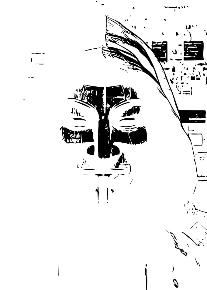 Guy Fawkes Mask Minimalist Graphic