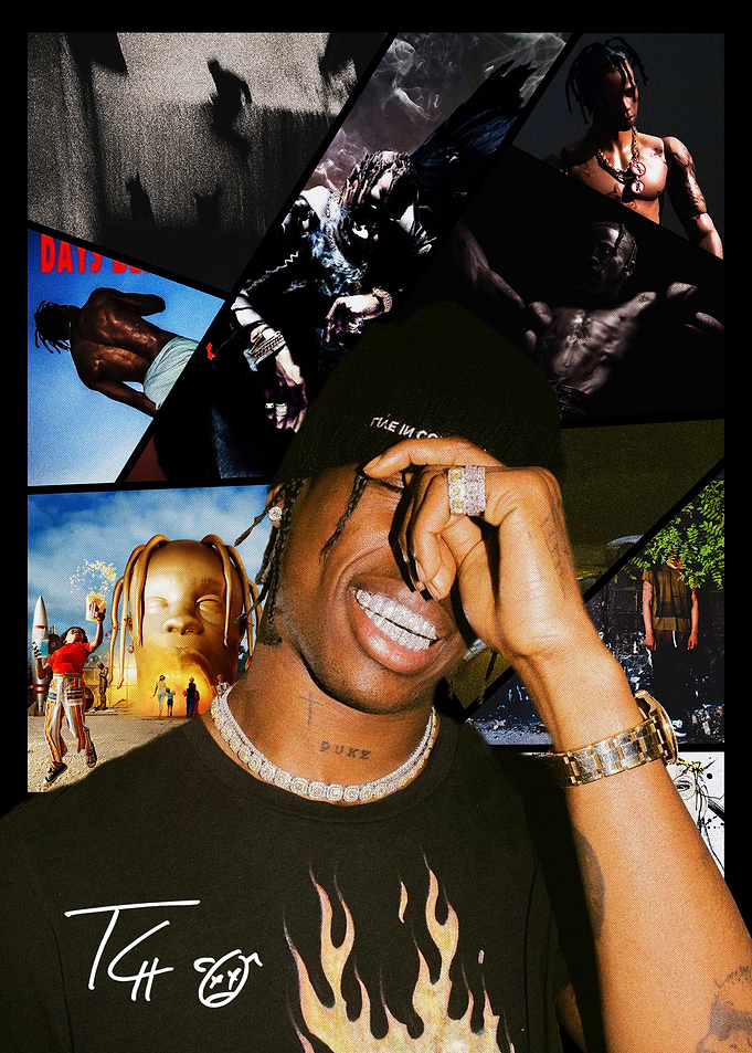 Travis Scott Collage Poster