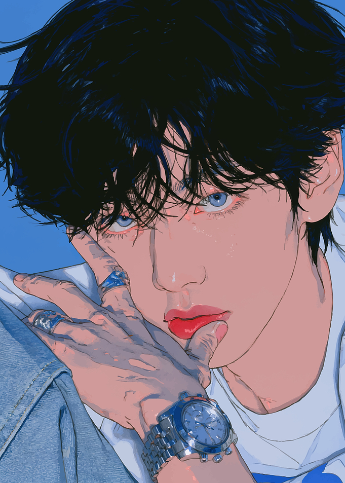 Digital Portrait of V from BTS