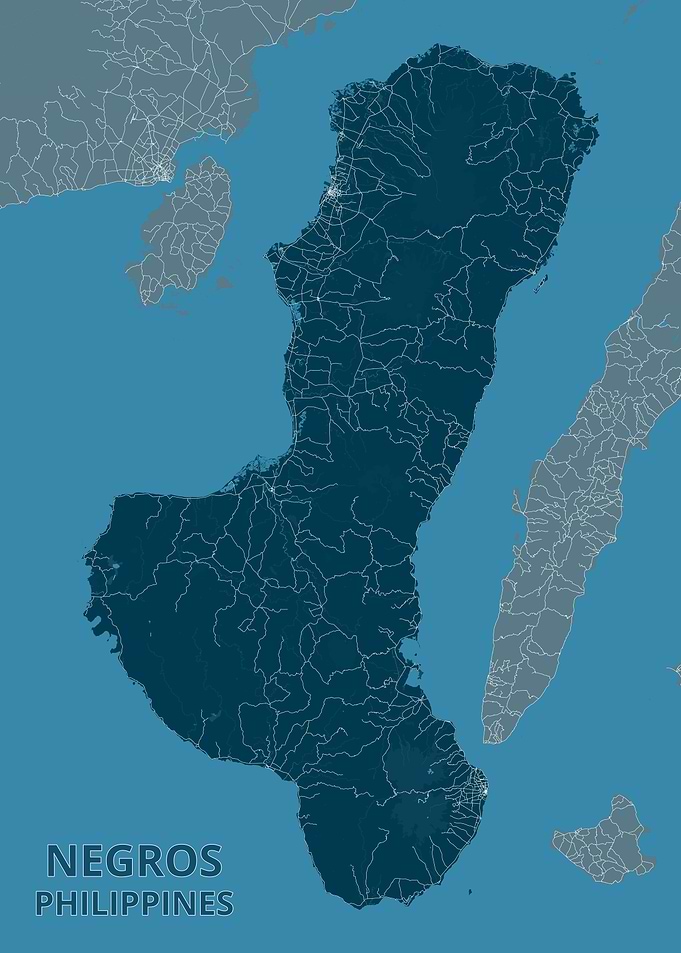 Negros Island Philippines Map