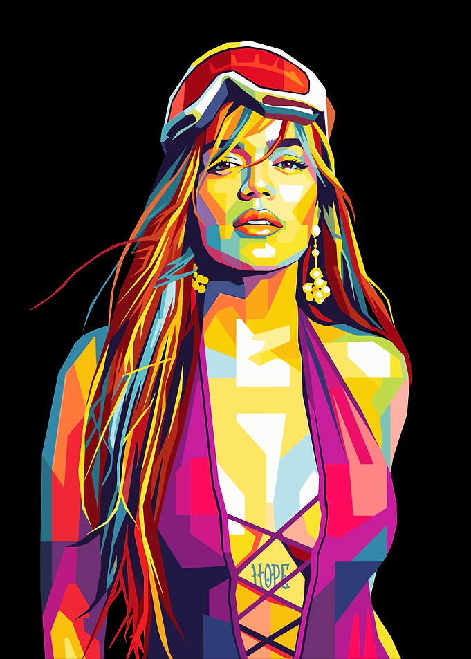 Karol G Pop Art Portrait