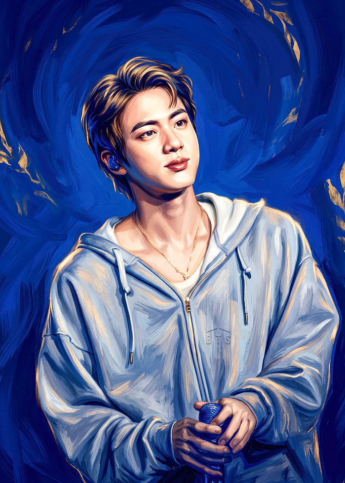 Jin of BTS Digital Oil Painting