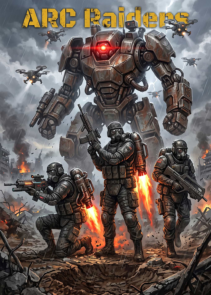 ARC Raiders Sci-Fi Combat Poster