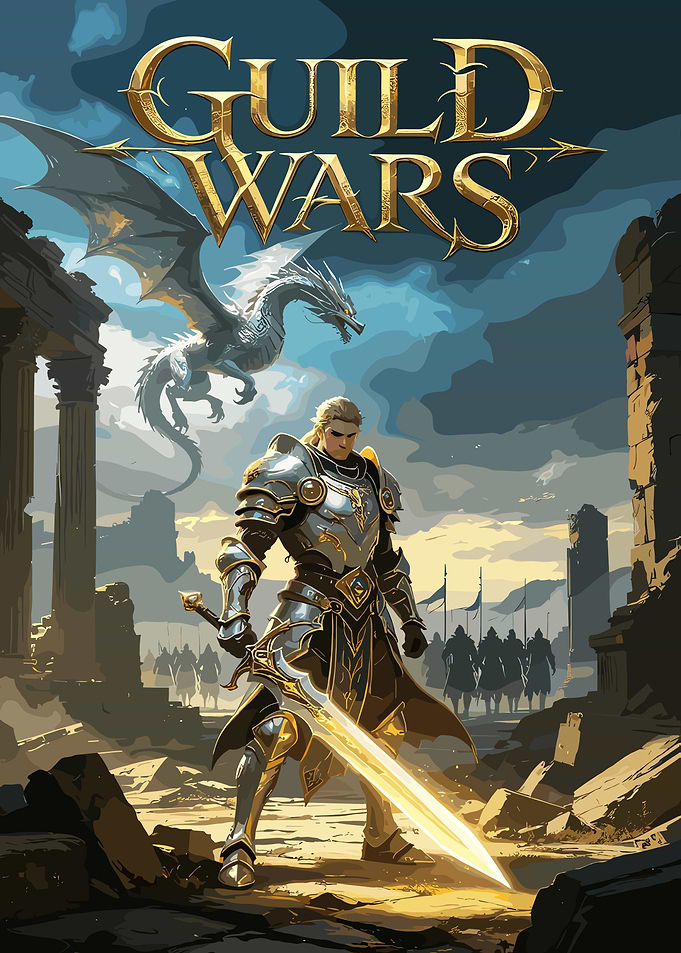 Guild Wars Fantasy Warrior Poster