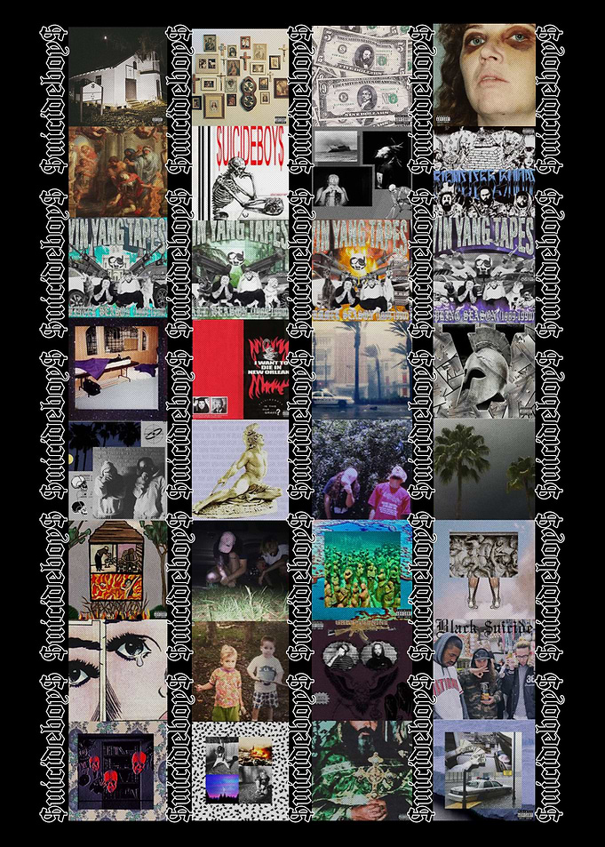 Suicideboys Discography Collage Poster