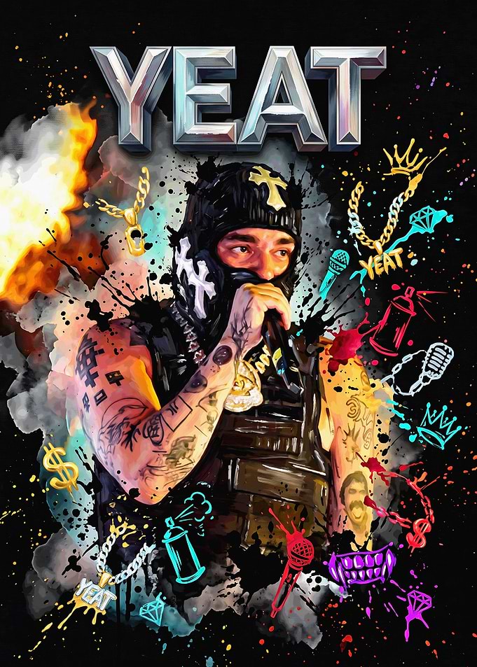 Yeat Hip Hop Artist Poster
