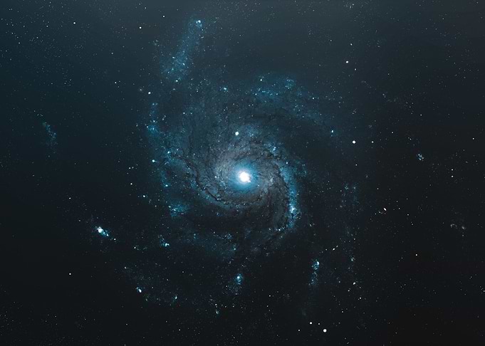Stunning Spiral Galaxy in Deep Space