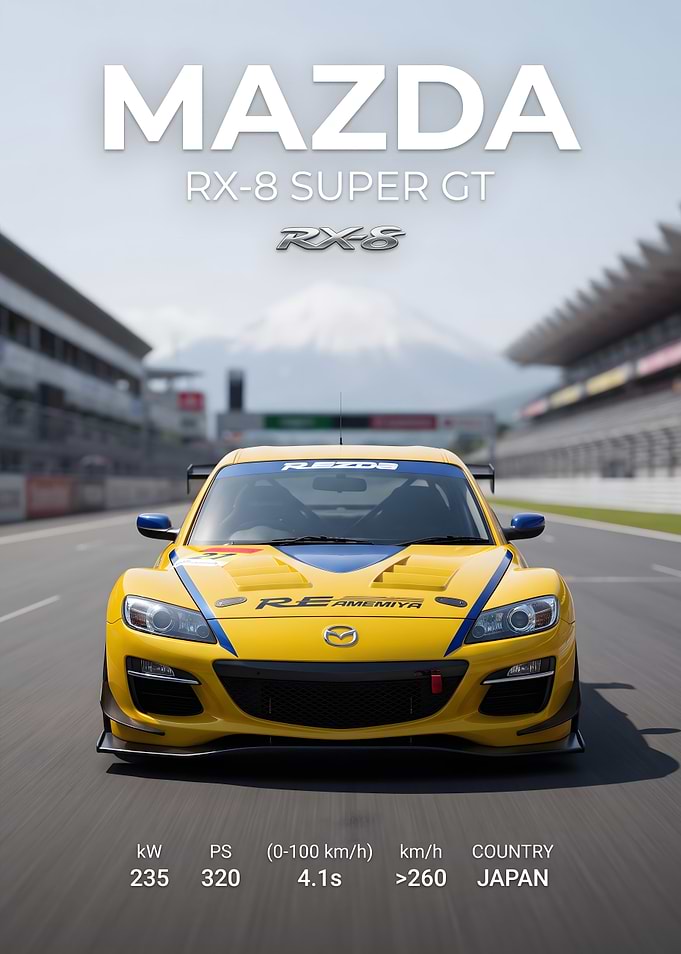 Mazda RX-8 Super GT Poster