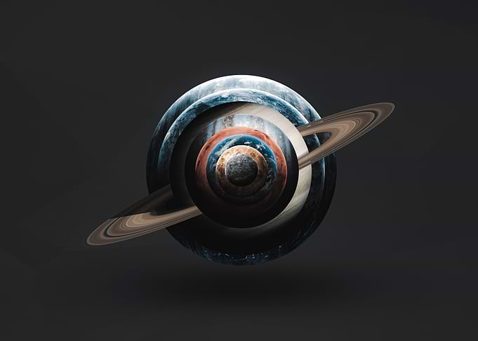 Nested Planets and Saturn Rings