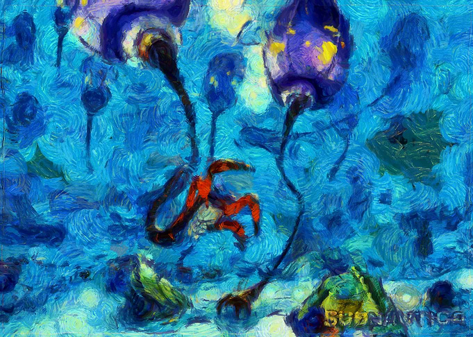 Subnautica Impressionist Underwater Scene