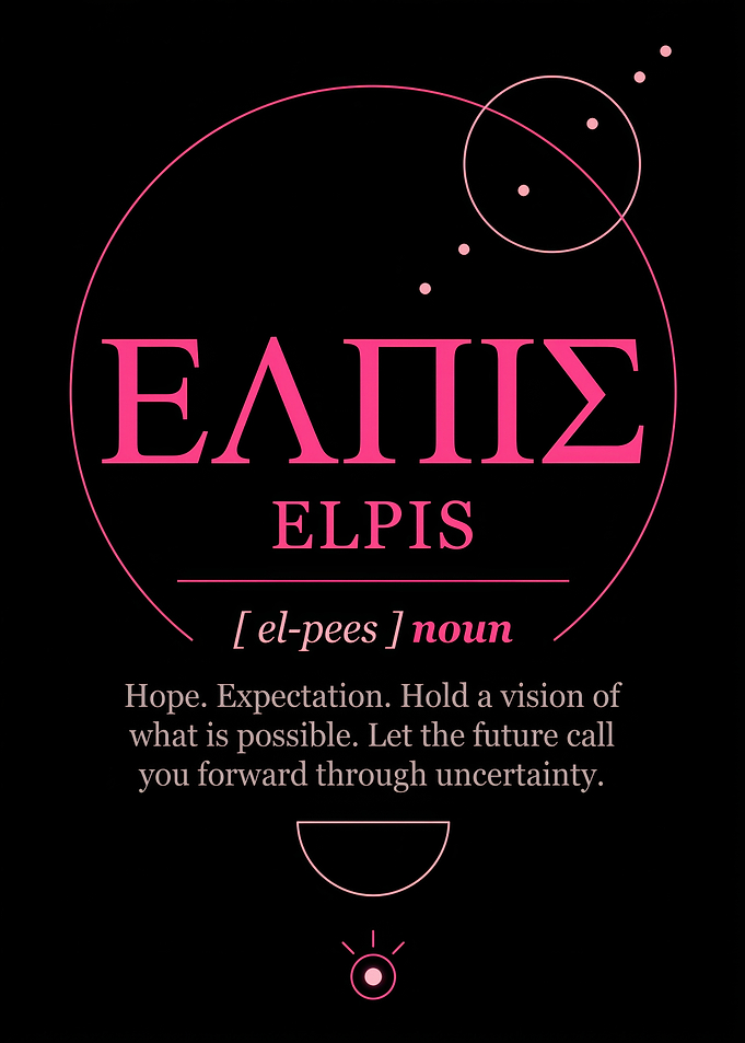 Elpis Definition Inspirational Poster
