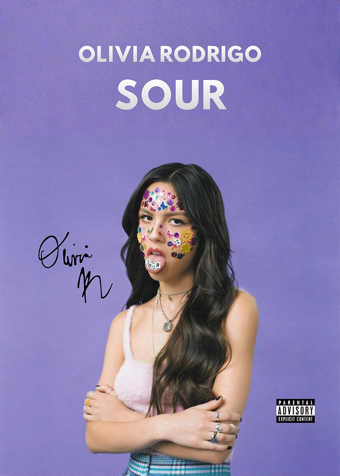 Olivia Rodrigo SOUR Album Cover Poster