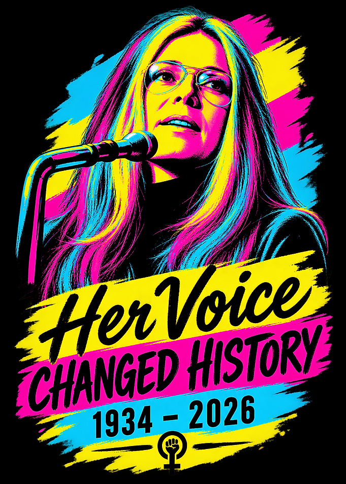 Gloria Steinem Pop Art Tribute