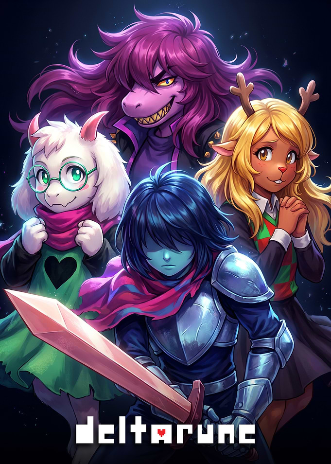 Deltarune Main Characters