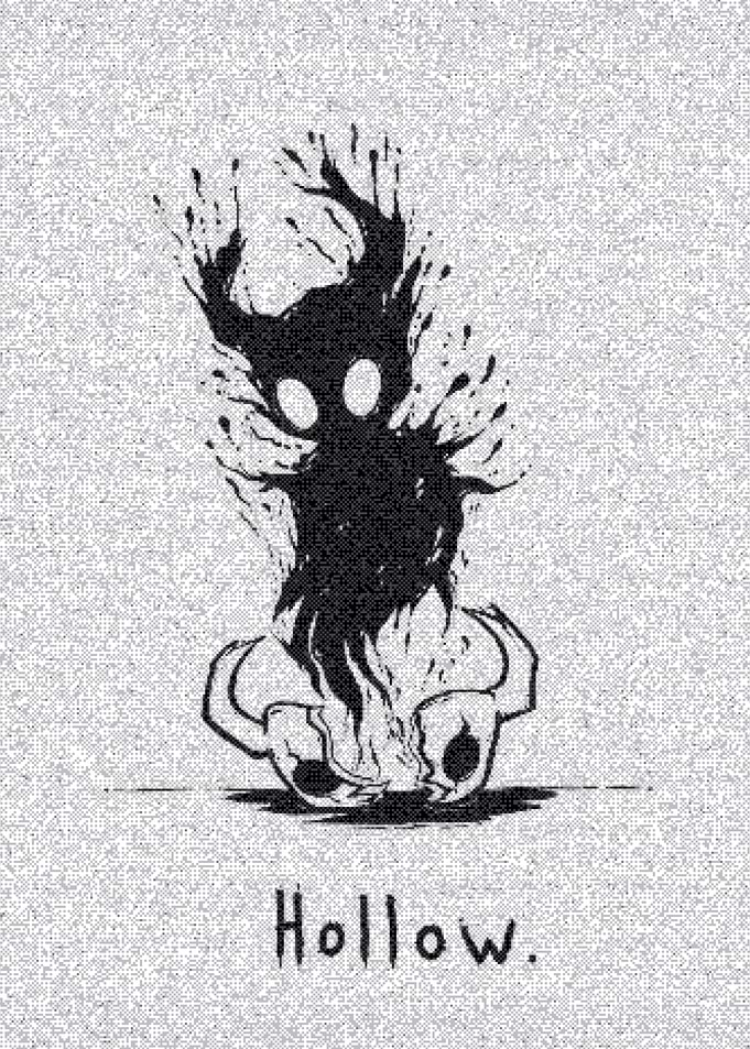 Hollow Knight Ink Style Illustration