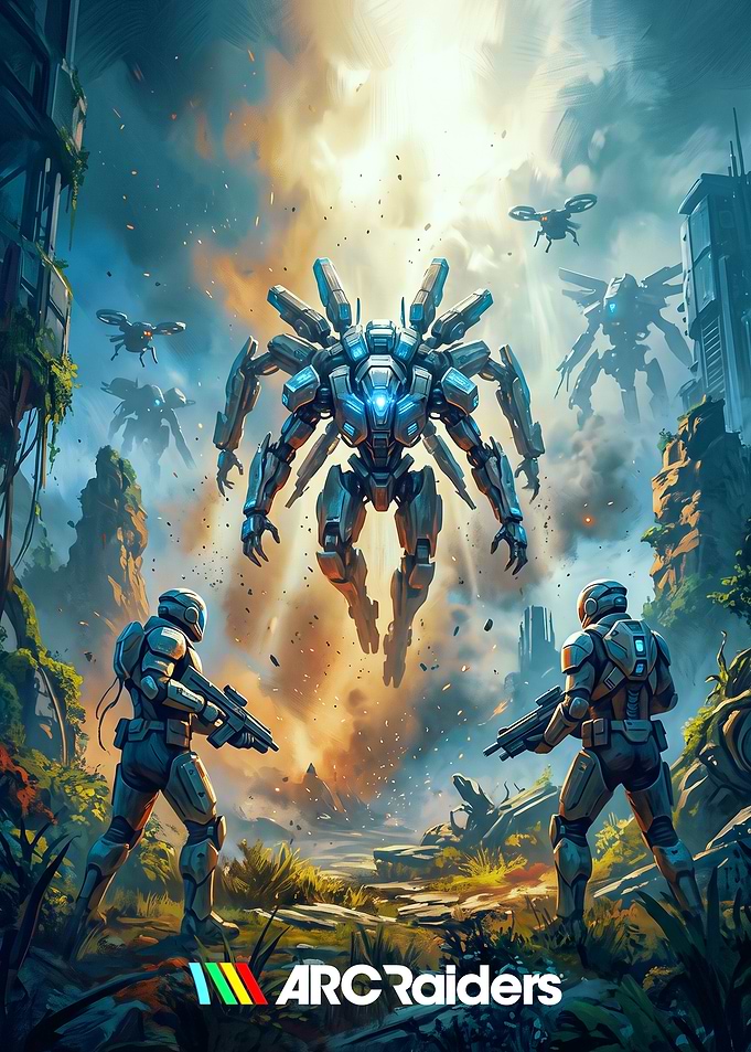 ARC Raiders Sci-Fi Battle Scene