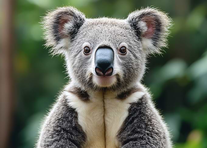 Close-up Portrait of a Koala