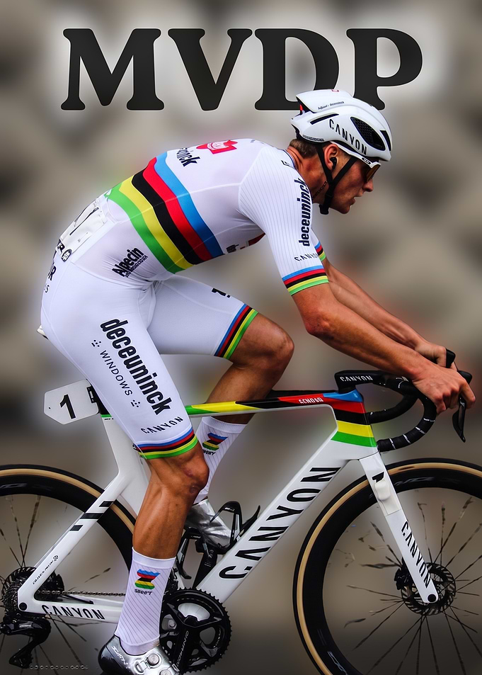 Mathieu van der Poel Cycling Poster