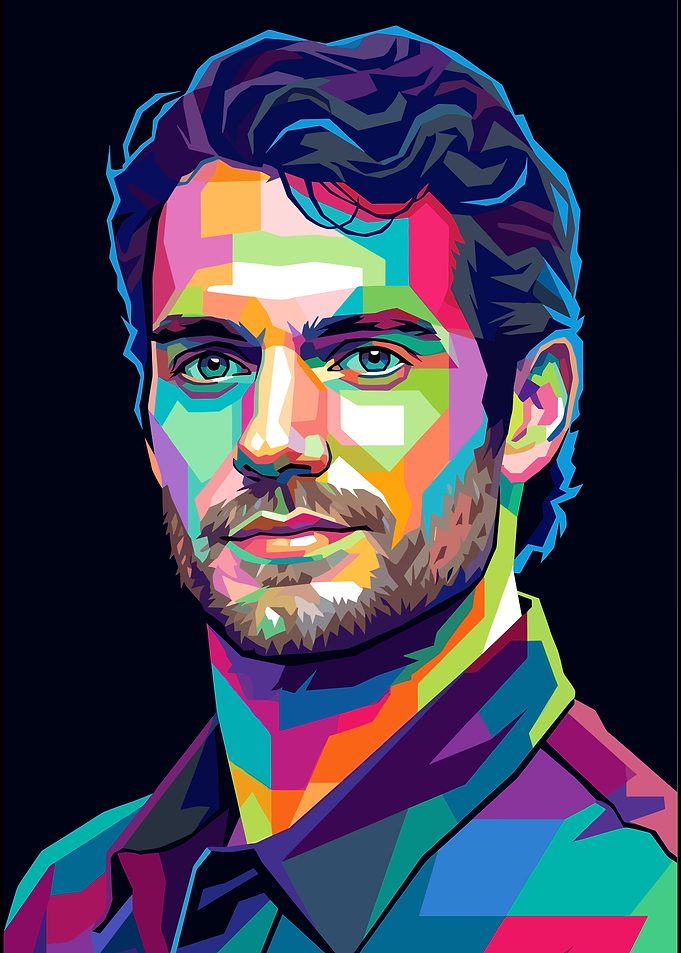 Henry Cavill Pop Art Portrait