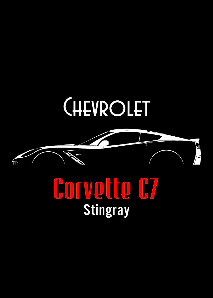 Chevrolet Corvette C7 Stingray Silhouette