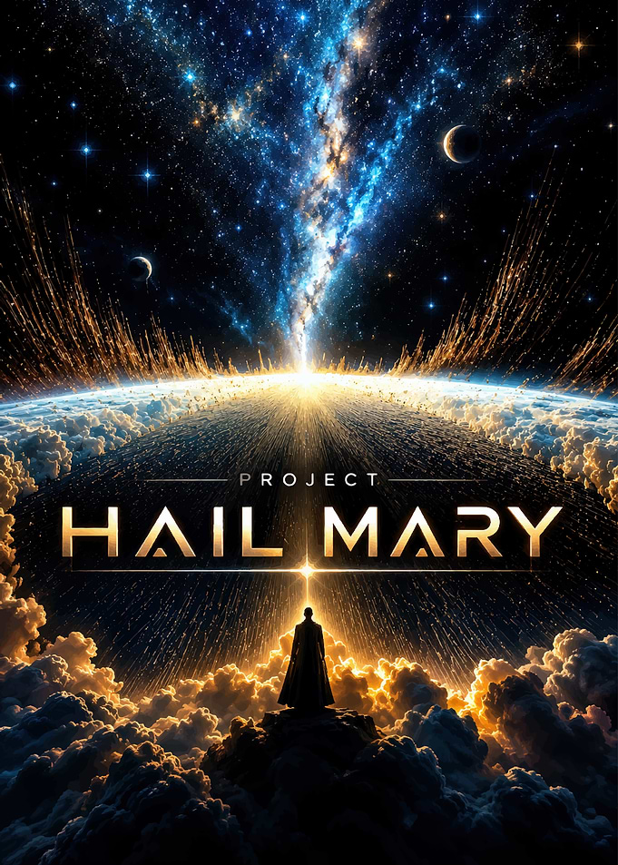 Project Hail Mary Space Poster