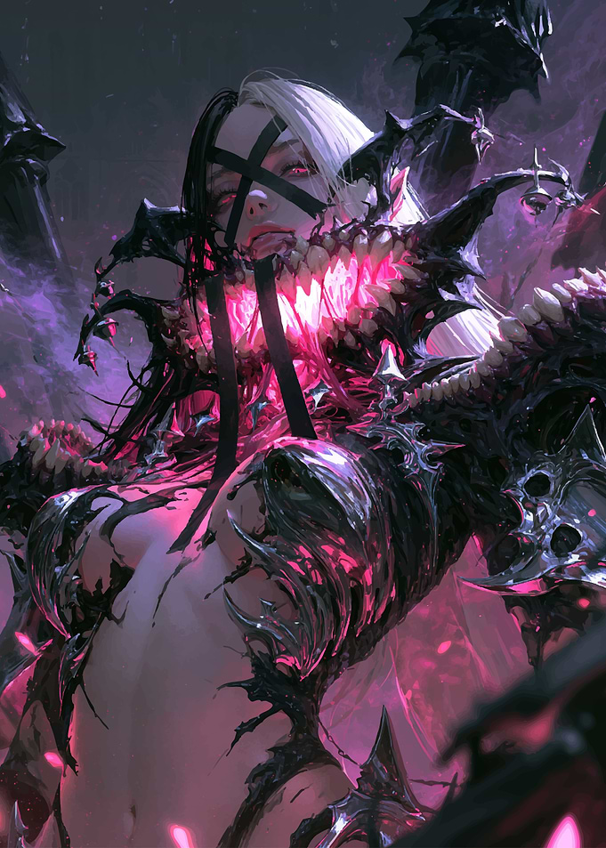 Dark Fantasy Demon Queen Portrait