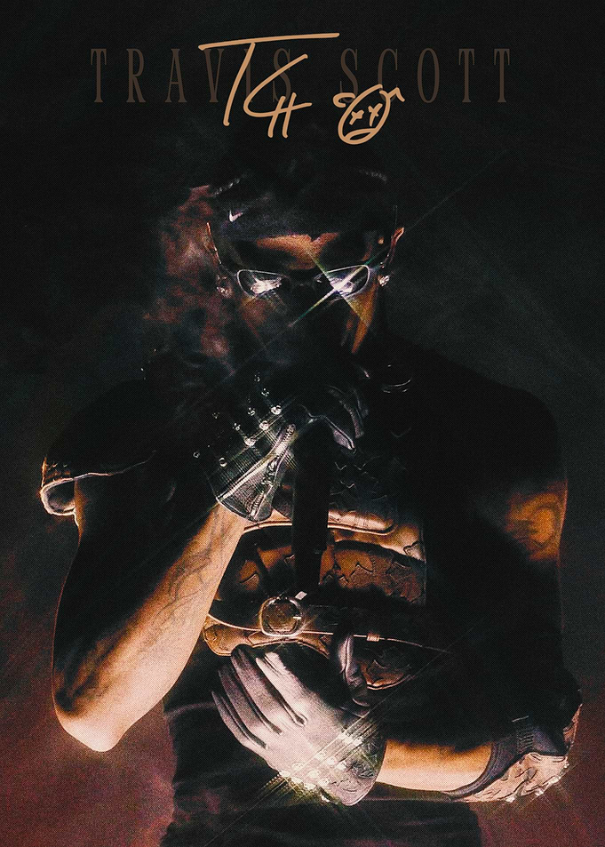 Travis Scott Dark Aesthetic Poster