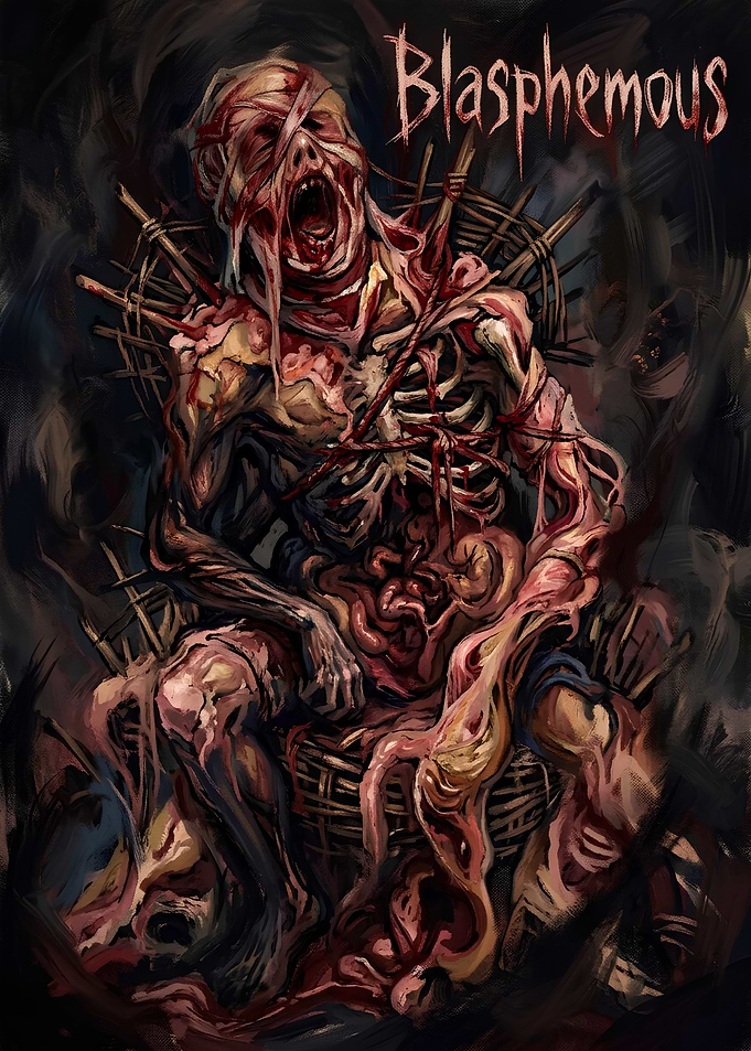 Blasphemous Game Horror Art