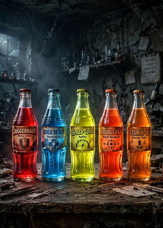 Call of Duty Zombies Perk Bottles