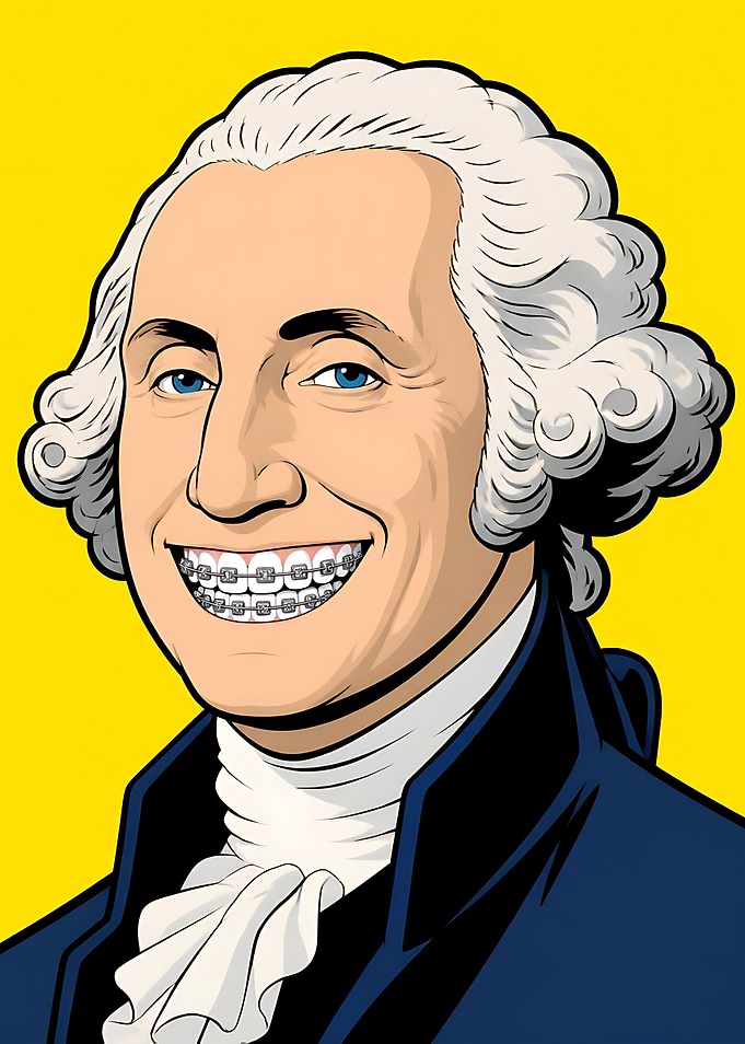 George Washington with Braces Portrait