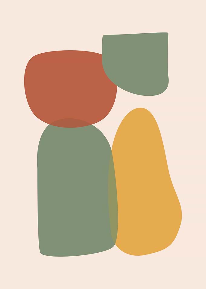 Minimalist Abstract Geometric Shapes Art