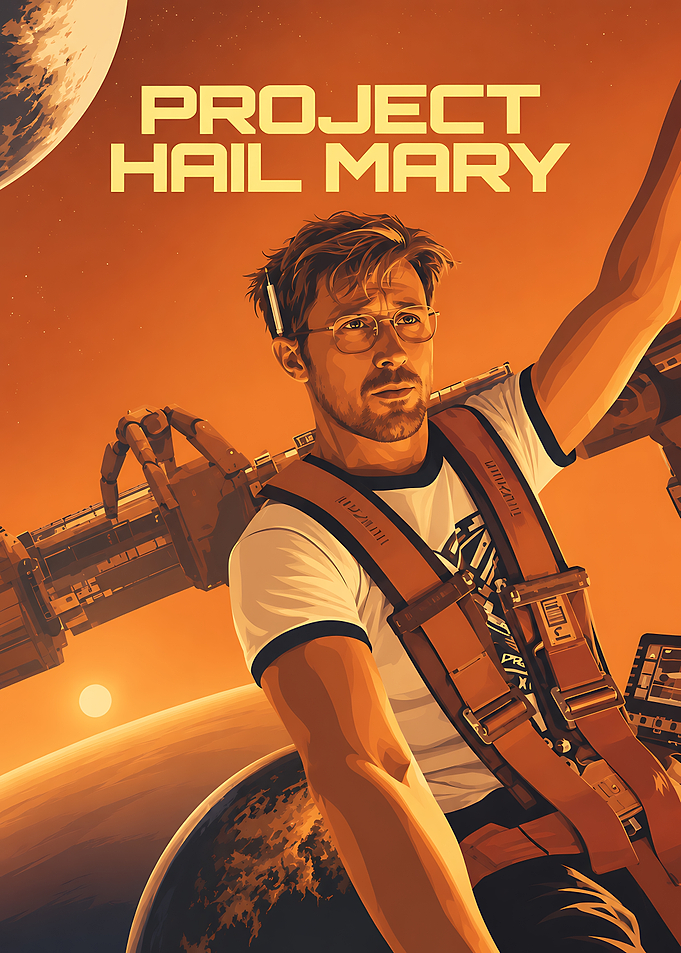 Project Hail Mary Space Poster