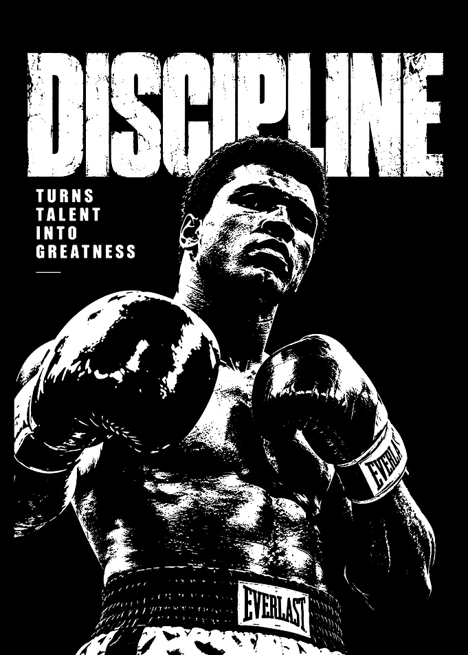 Muhammad Ali Discipline Boxing Poster