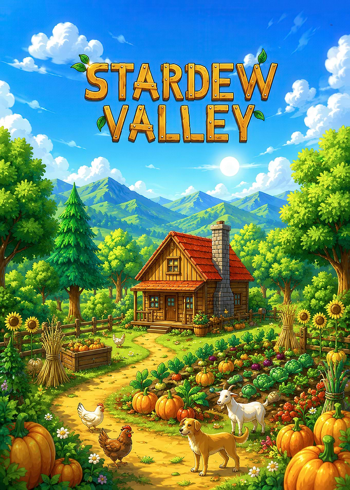 Stardew Valley Farm Scene