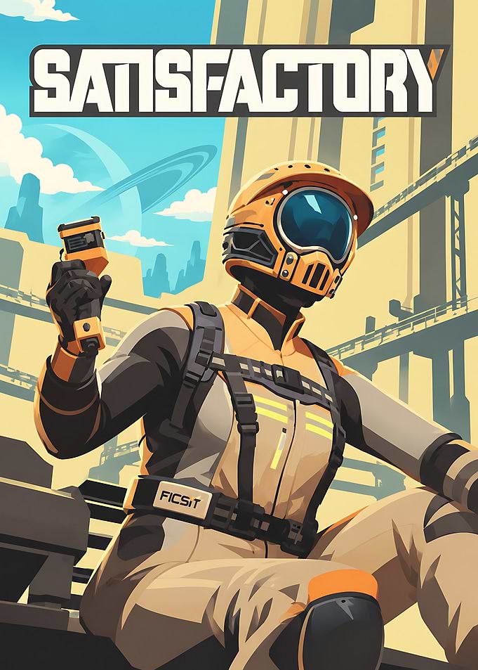 Satisfactory Game Poster Art