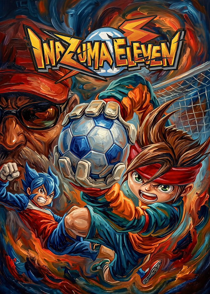 Inazuma Eleven Oil Painting Style Poster