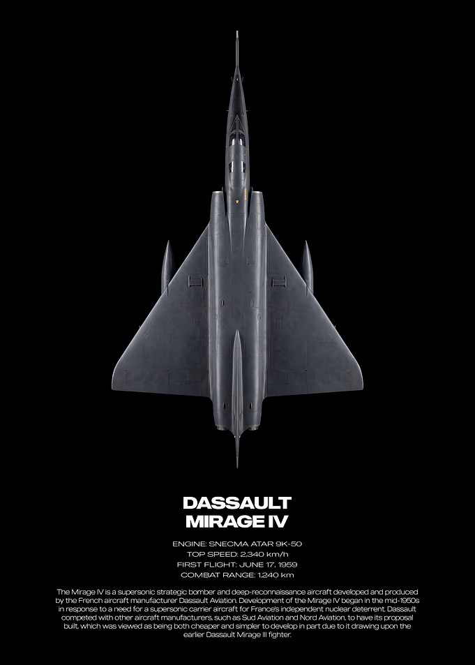 Dassault Mirage IV Technical Poster