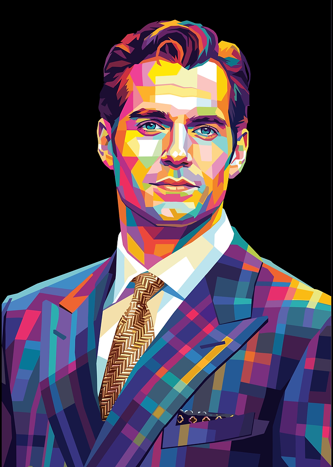Henry Cavill Pop Art Portrait