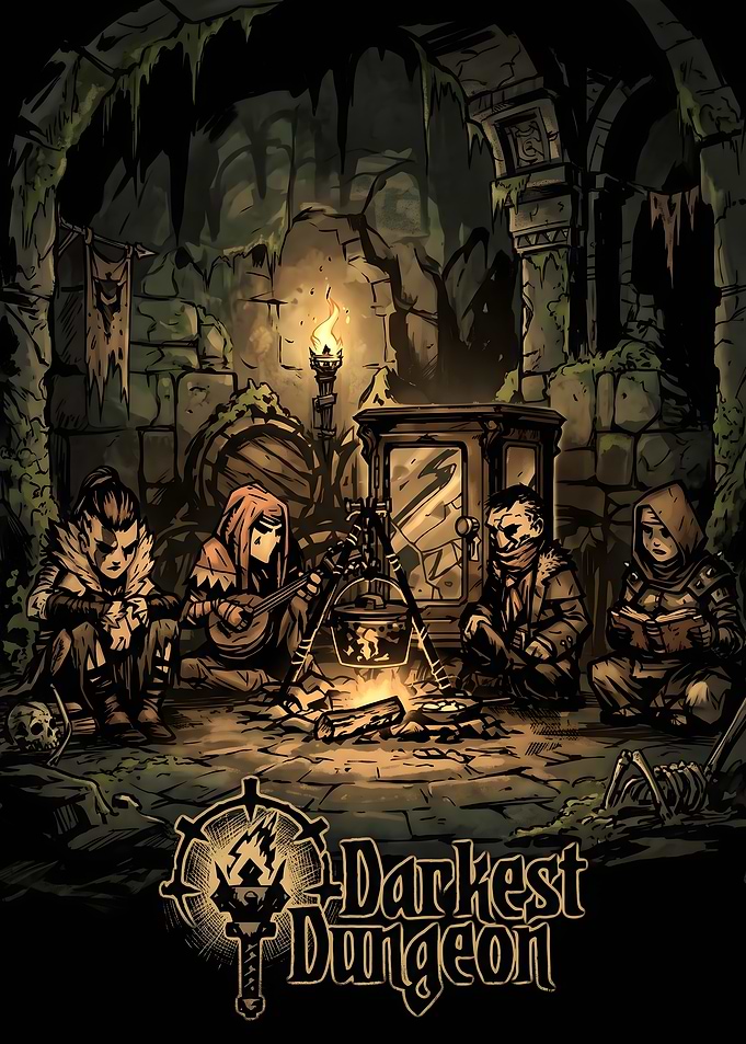 Darkest Dungeon Campfire Scene