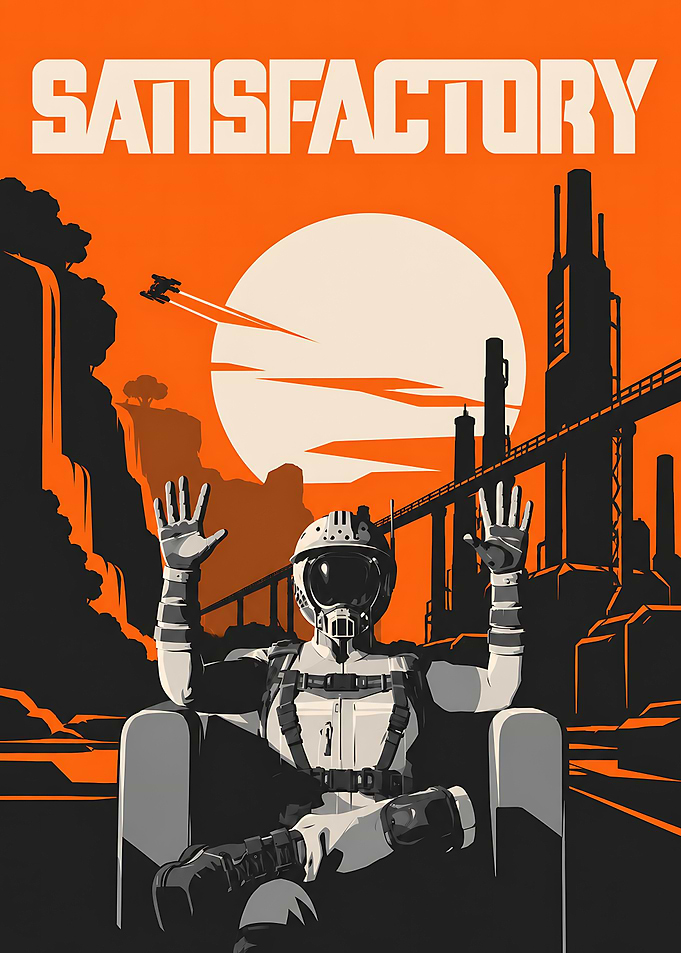 Satisfactory Game Poster Art
