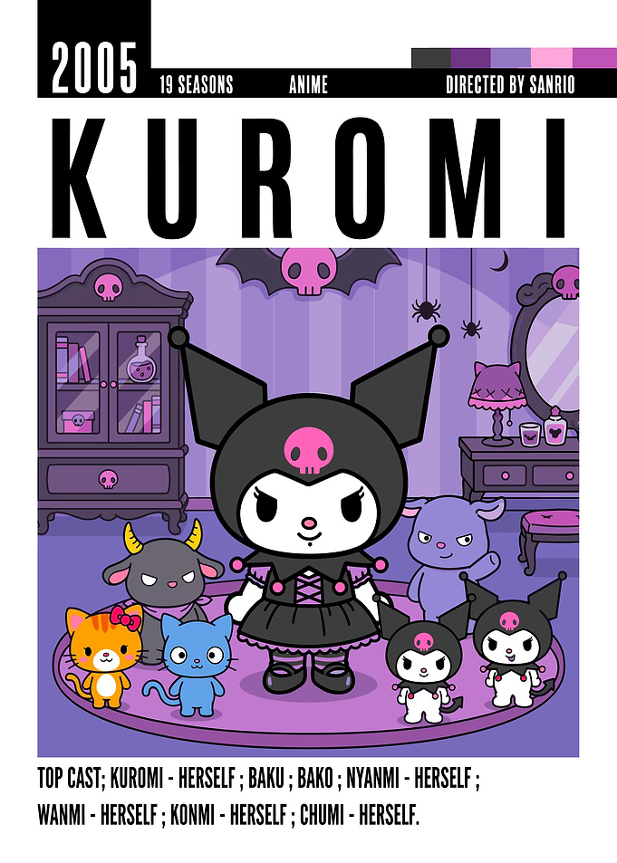 Kuromi and Friends Poster