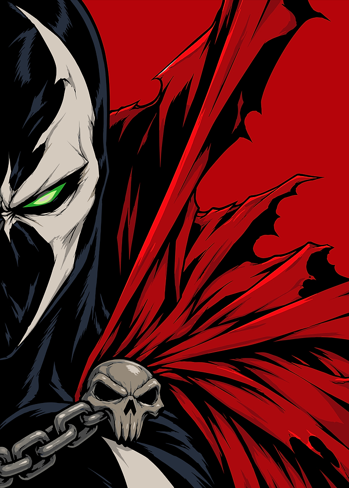 Spawn Comic Book Character Portrait