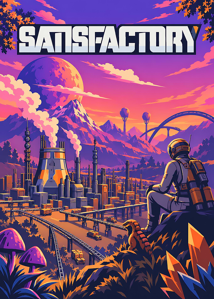 Satisfactory Game Poster Art