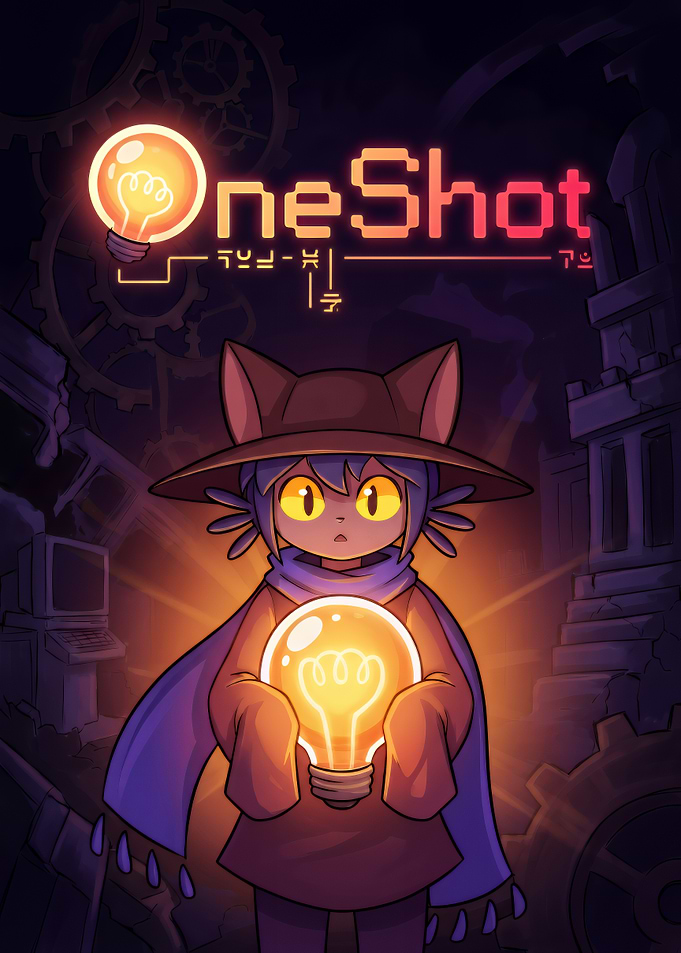 OneShot Niko with Lightbulb Poster