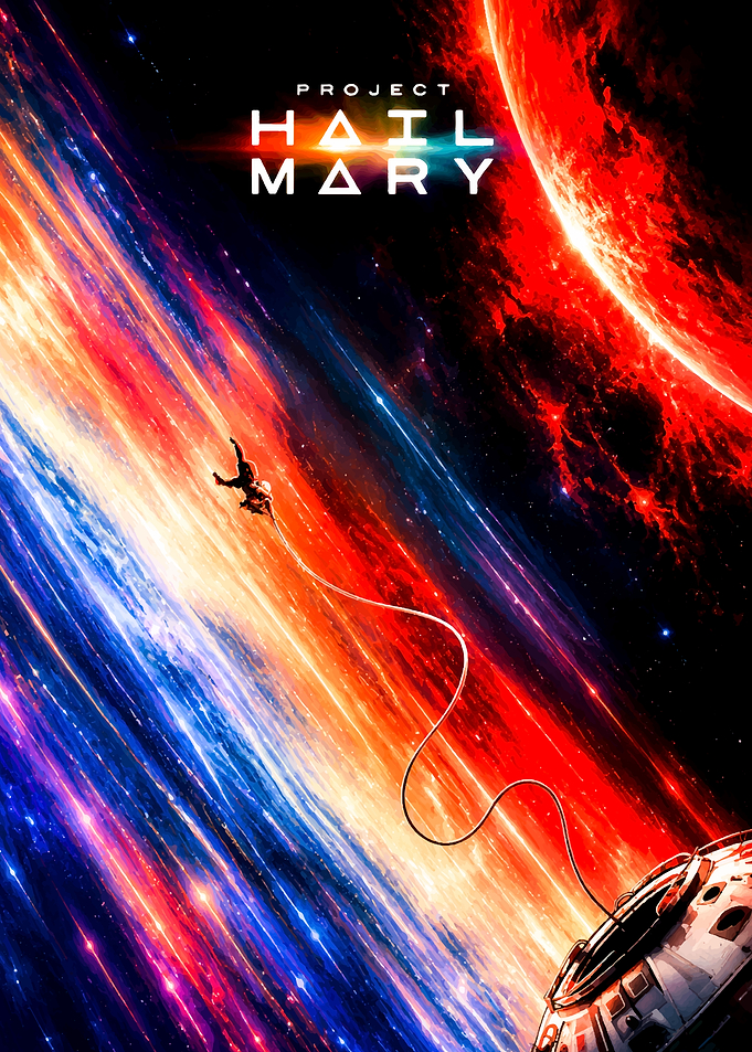Project Hail Mary Space Poster