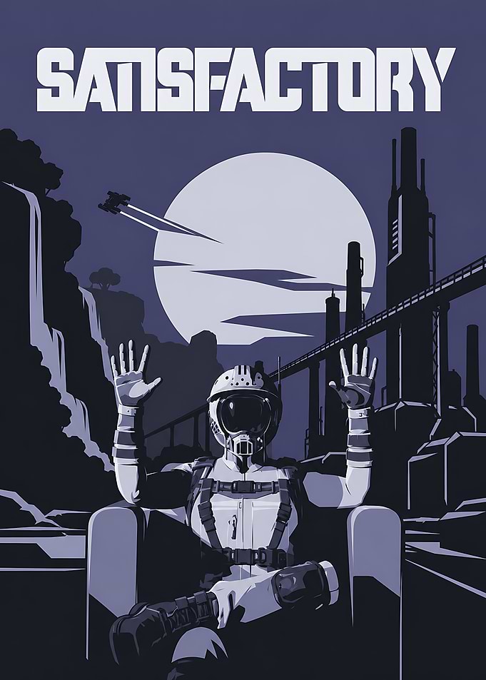 Satisfactory Game Poster