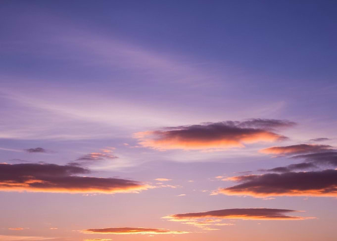Purple and Orange Sunset Sky