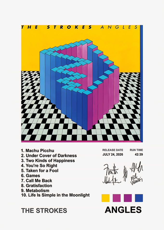 The Strokes Angles Album Poster