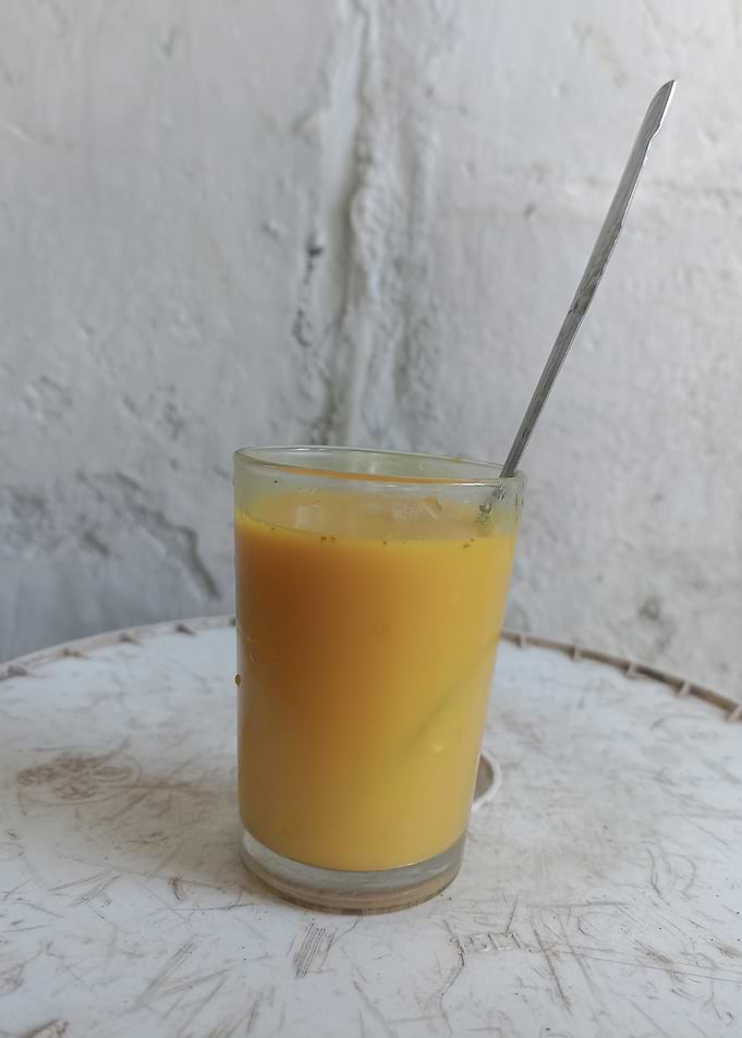 Glass of Refreshing Mango Juice