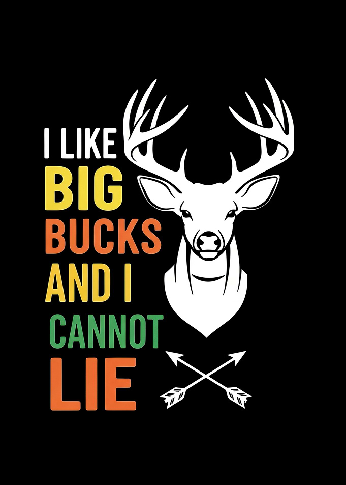 I Like Big Bucks Hunting Design